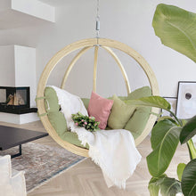 Load image into Gallery viewer, Globo Oliva Single Hanging Chair Hanging In A Living Room.