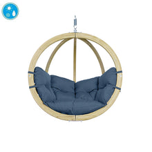 Load image into Gallery viewer, Globo Brisa Single Hanging Chair Weatherproof Blue.
