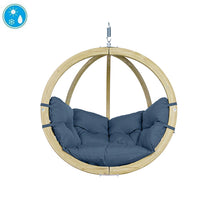 Load image into Gallery viewer, Globo Brisa Single Hanging Chair Weatherproof Blue.