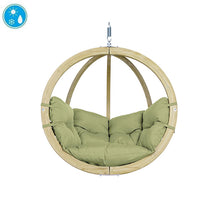 Load image into Gallery viewer, Globo Oliva Single Hanging Chair Weatherproof Lime.