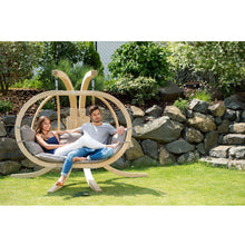 Load image into Gallery viewer, Globo Royal Taupe Double Seater Hanging Egg Chair