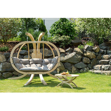 Load image into Gallery viewer, Globo Royal Taupe Double Seater Hanging Egg Chair
