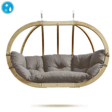 Load image into Gallery viewer, Globo Royal Taupe Double Seater Hanging Egg Chair