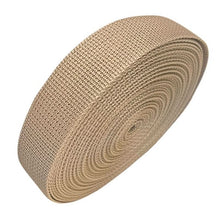 Load image into Gallery viewer, Beige webbing roll on a white background
