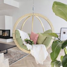 Load image into Gallery viewer, Globo Oliva Single Hanging Chair Hanging In A Living Room.

