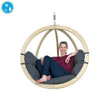 Load image into Gallery viewer, Globo Single Anthracite Hanging Chair - (Weatherproof) - Amazonas Online UK
